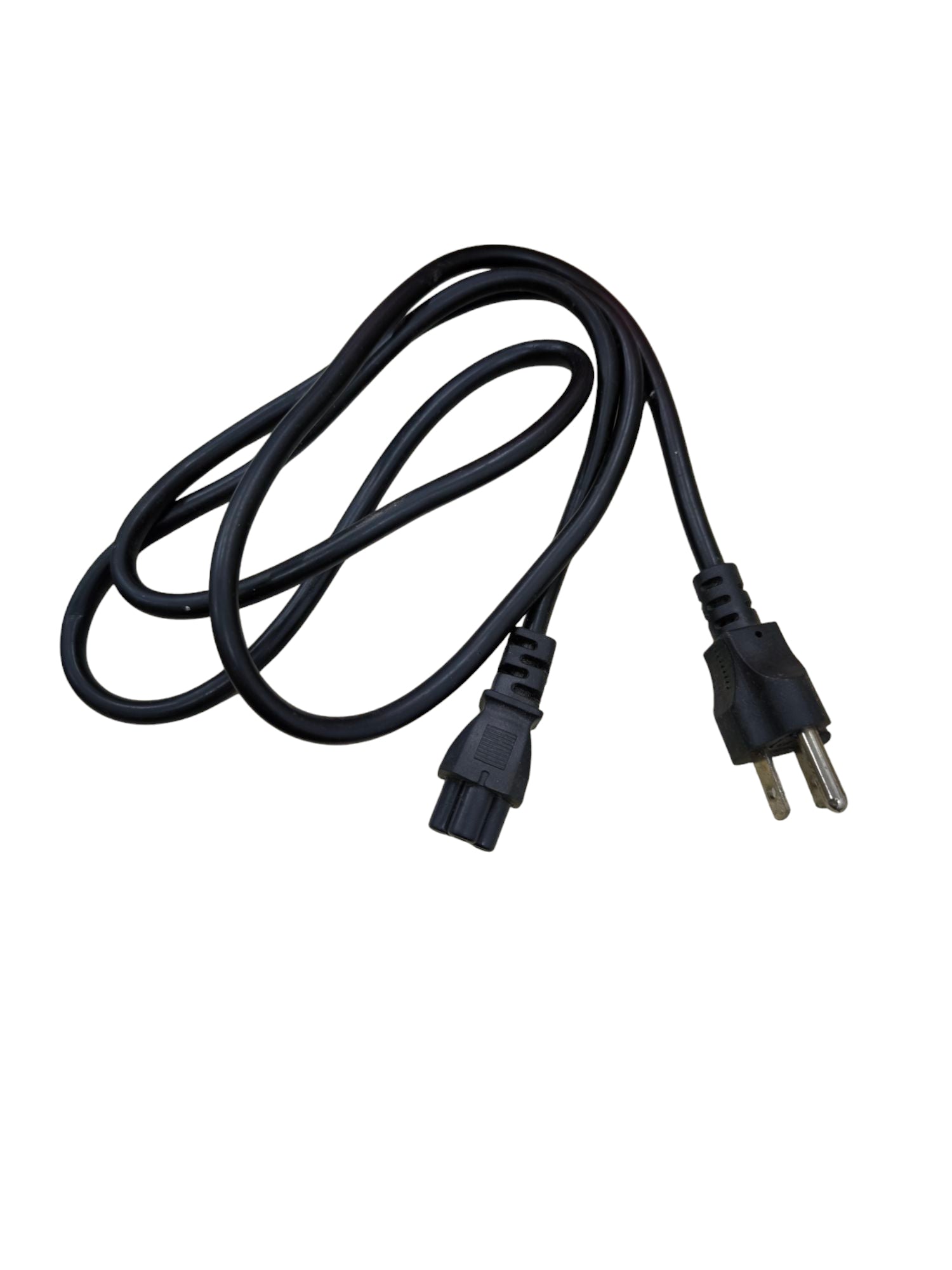 Black Mickey Mouse AC power cord with standard plug and connector for power adapters and chargers