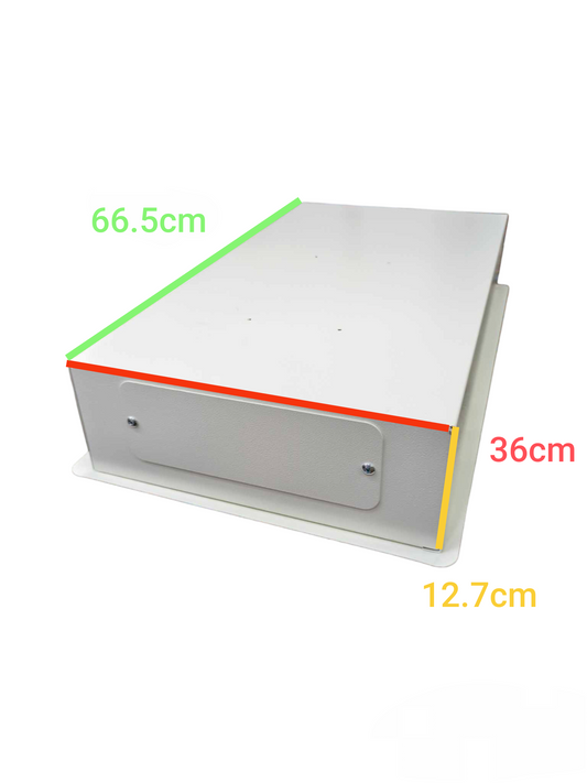 Chint miniature circuit breaker 12 branch enclosure box with dimensions 66.5cm by 36cm by 12.7cm for electrical circuitry