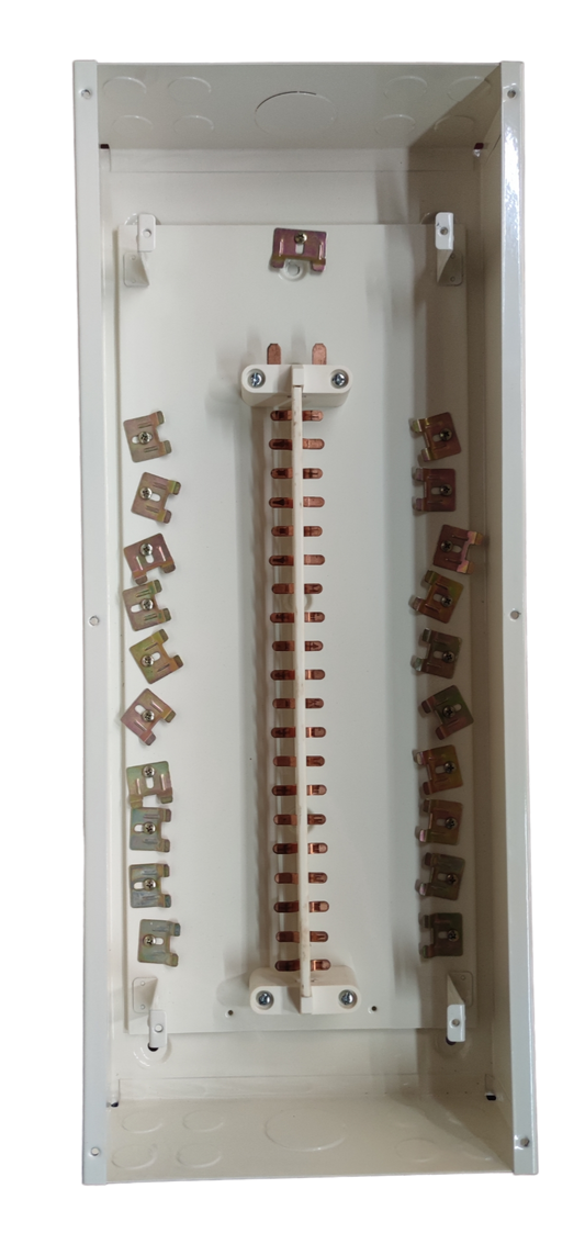 Miniature Circuit Breaker 20 Branches 2 Pole electrical panel with copper busbar and mounting components