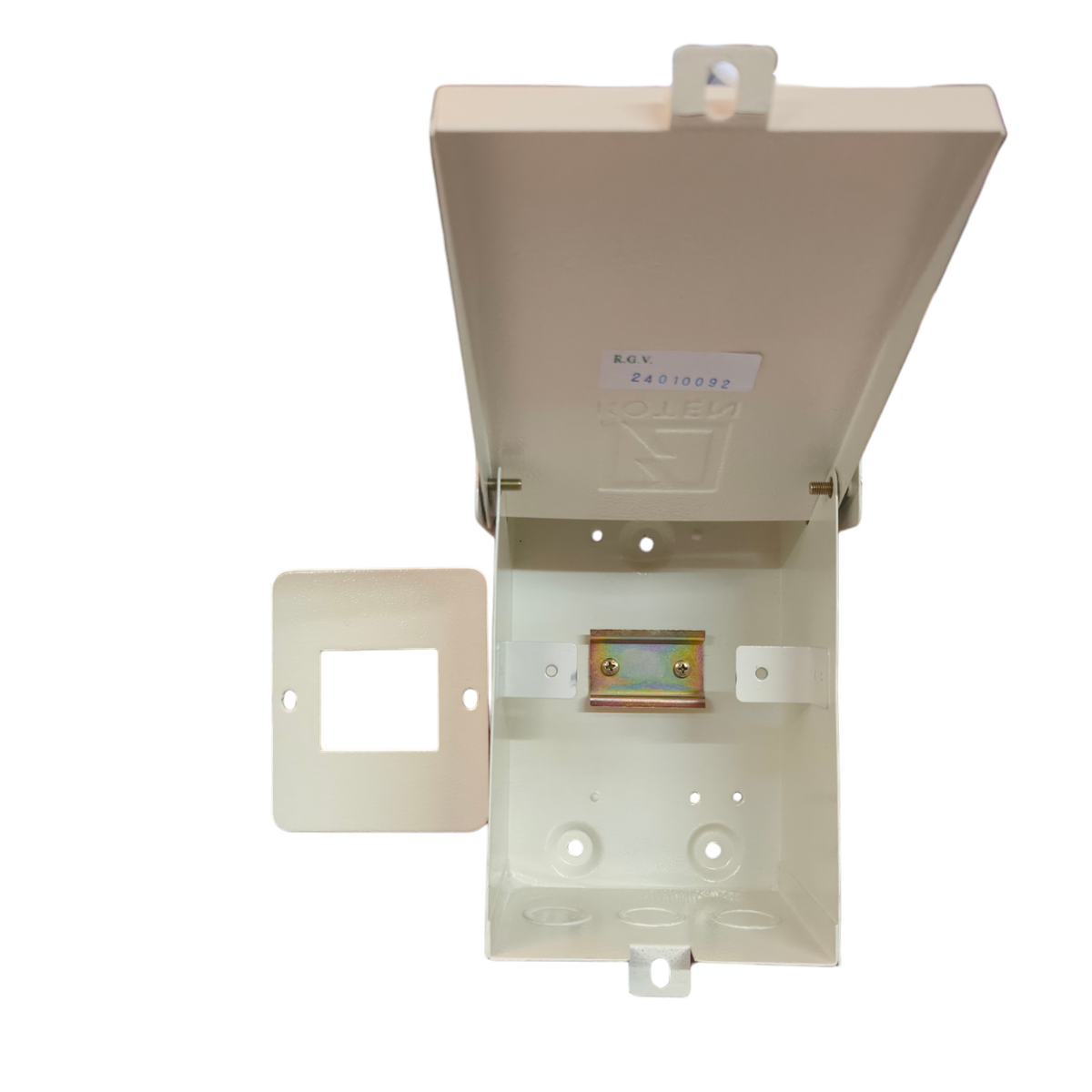 Koten Miniature Circuit Breaker 2Pole 3 Module white electrical enclosure box with hinged cover
