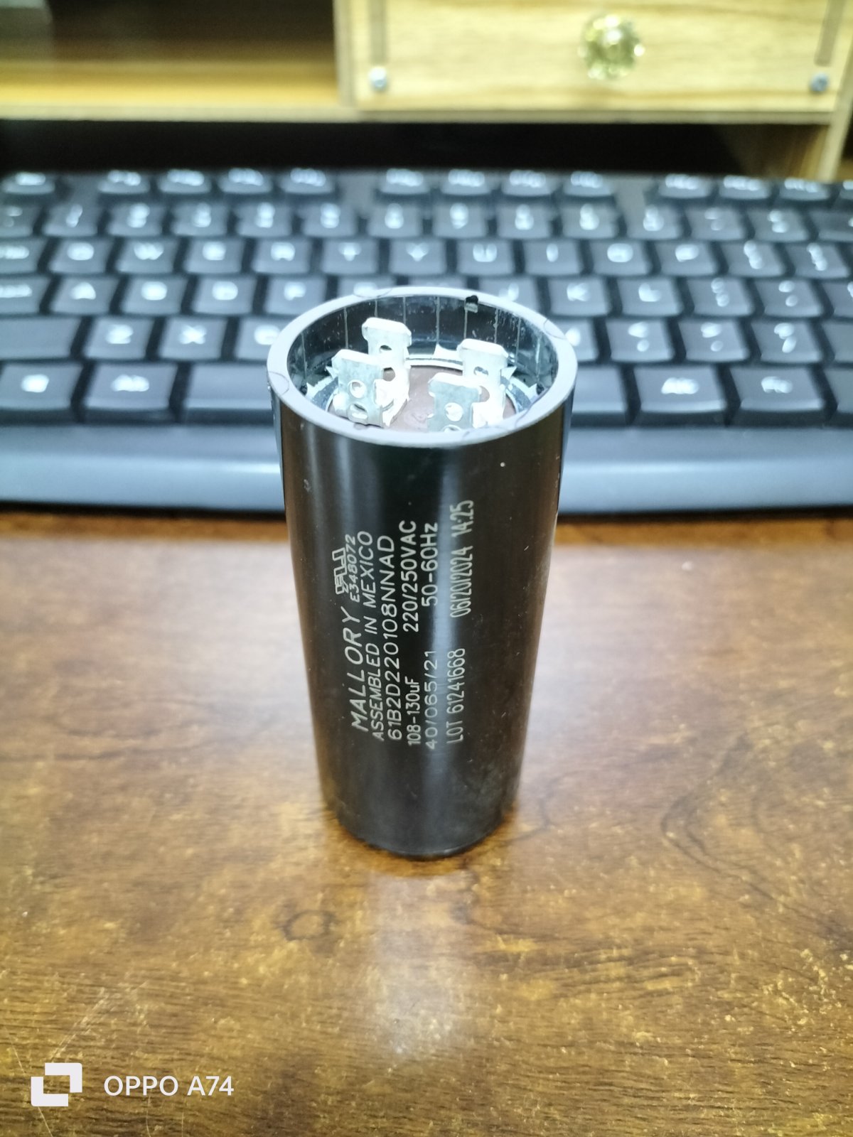 Mallory motor capacitor electrical circuitry part