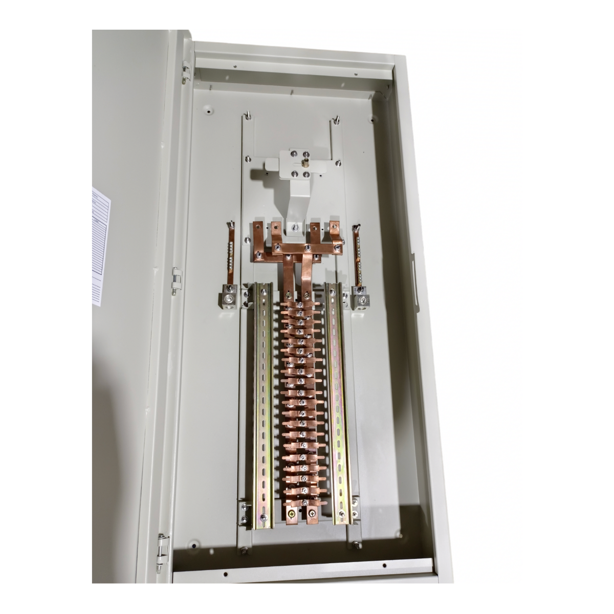 Royu MTS Main MCCB 2pole Panel Board with copper bus bars inside electrical panel box