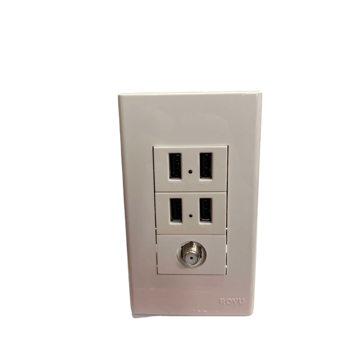 Royu multi port USB electrical outlet 2100mAh with multiple USB charging ports for convenient power access