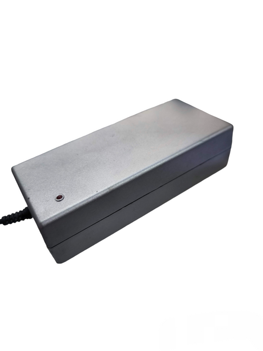 China made power adaptor Power Supply Multiple Voltage 3500mA with rectangular gray casing and indicator light