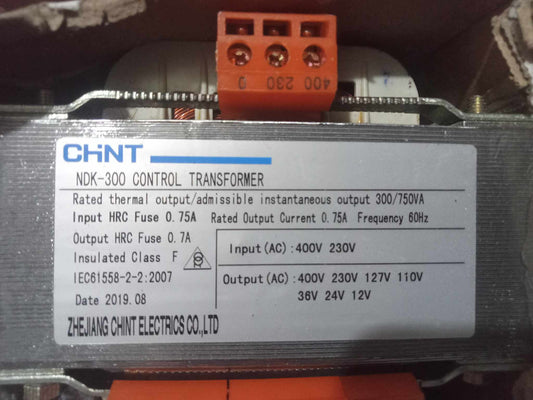Chint Control Transformer 300VA NDK-300 with voltage specifications for door chimes and bells