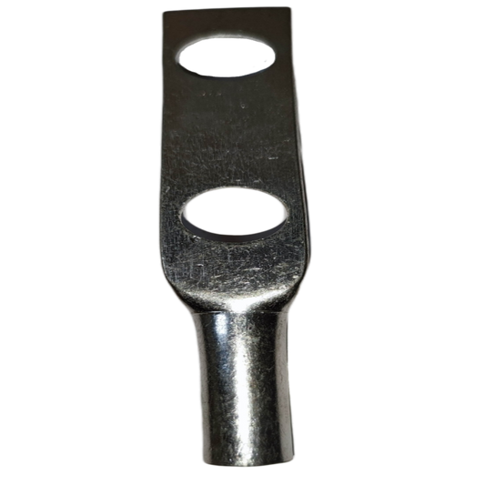 Utilux Terminal Lugs Compression Type Long Barrel heavy duty copper electrical lug with two bolt holes for cable connections