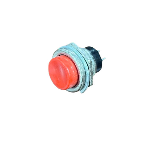 Normally Open Switch 1A Red 220V Push Button with Metal Housing for Easy Activation