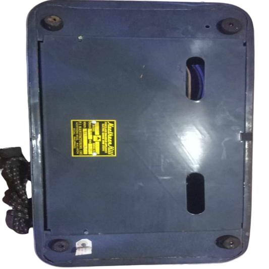 Northern Hill Electric Stove 2 Coil 110V cooktop shown from the bottom with black casing and power cord