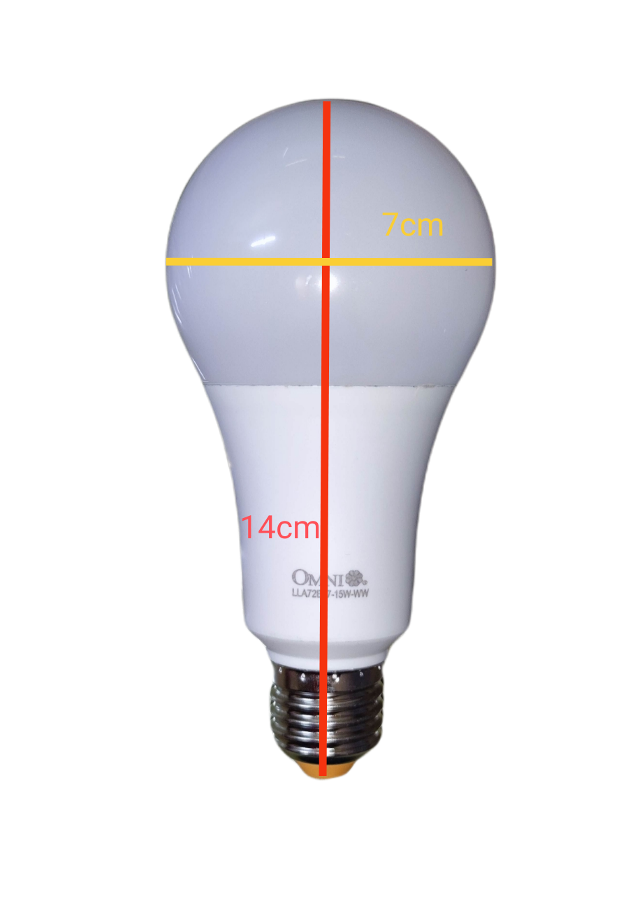 Omni 15W LED Bulb E27 220V A72 with a sleek design, perfect for energy-efficient lighting