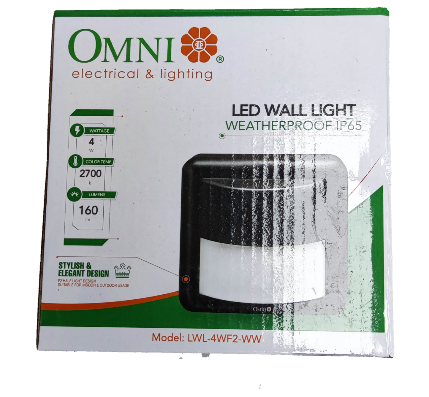 Omni 4WF2 weatherproof LED wall light 220v with stylish design and energy-efficient features