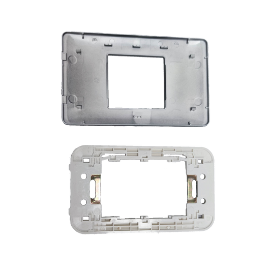 Omni Center Device Plate Graphite for easy installation of electrical devices and outlets.