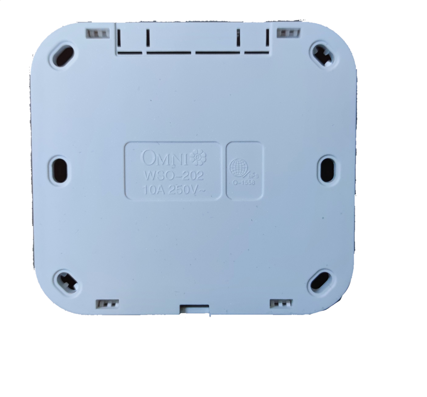 Omni electrical outlet surface type white plastic mounting box for power points switches and plugs
