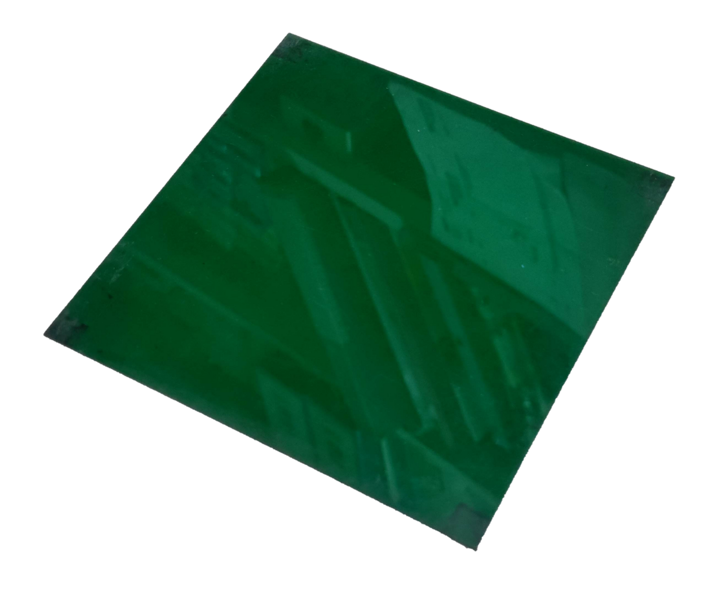 Optical Filter Green 14.5cm x 14.5cm square transparent green light filter for seasonal decoration