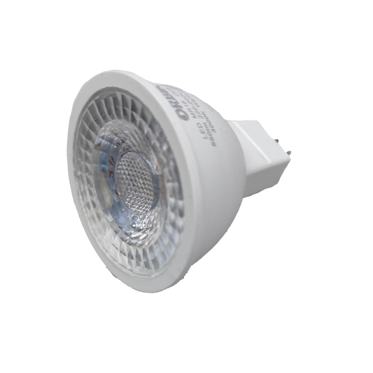 Orbik 7W warm white LED spotlight 3000K with a clear bulb design for bright lighting