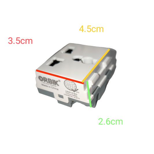 T&J Universal Outlet Device 16A 250V white power point adapter with multiple plug slots