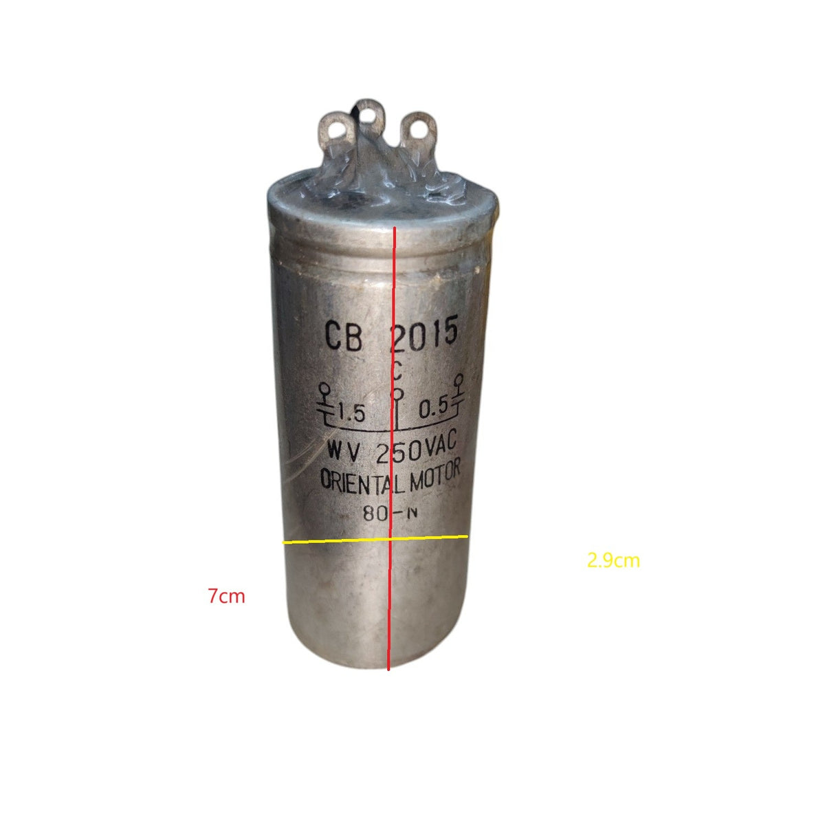 CBB brand 250V AC capacitor replacement with metal casing for electrical circuitry and motor use