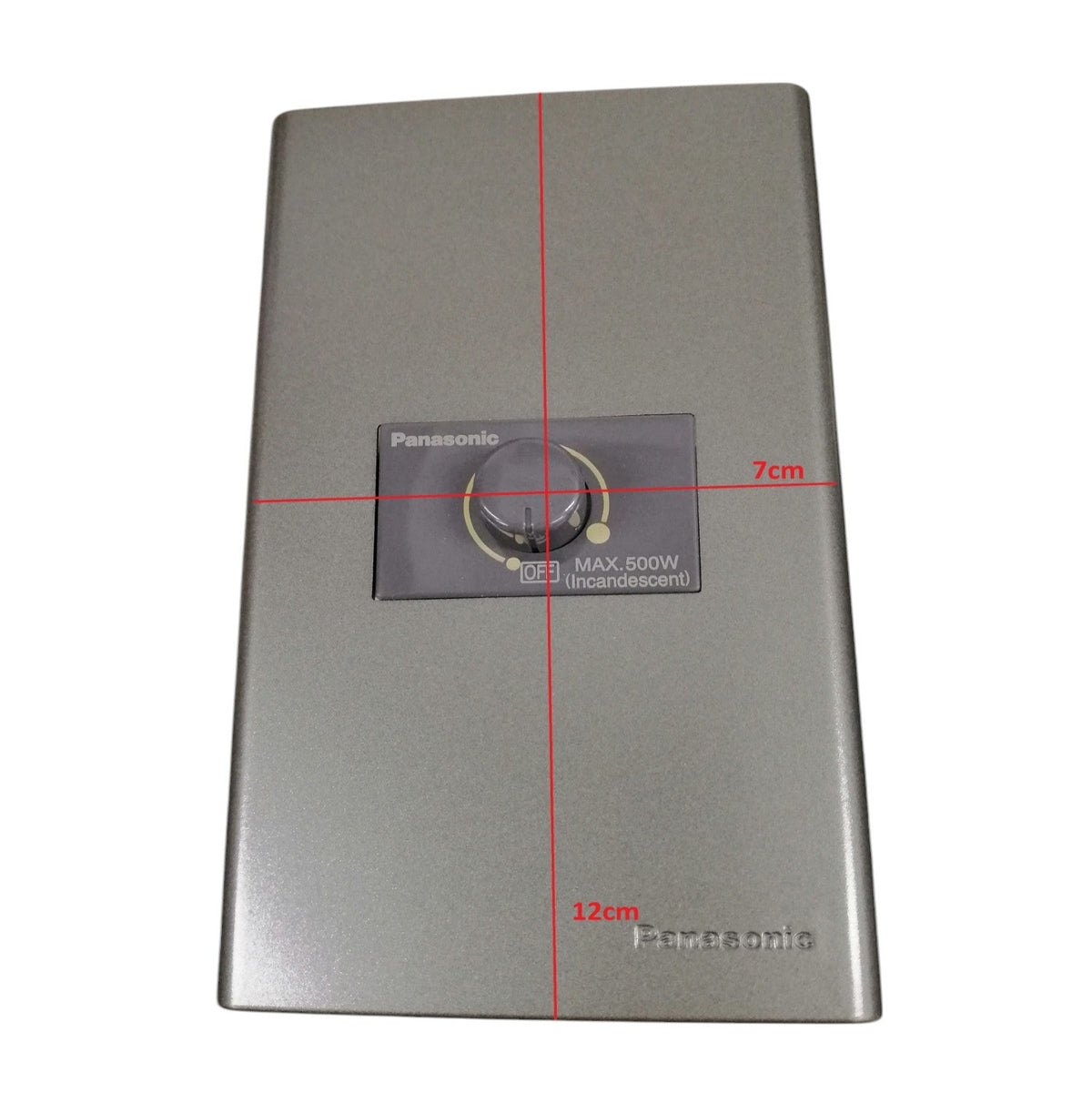 Panasonic 500W dimmer switch 220v with a sleek design featuring a clear control dial