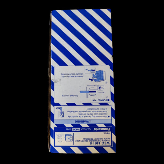 Panasonic receptacle quick connect terminal 20A full color wiring series packaging box
