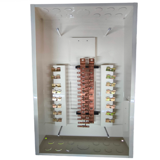 Koten Panel Board 2 Pole Main 250SPS electrical circuitry and parts inside white metal enclosure