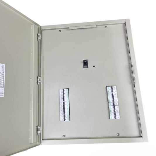 Schneider & Royu Panel Board 250A 3 Pole MCCB Main electrical circuit breaker in metal enclosure