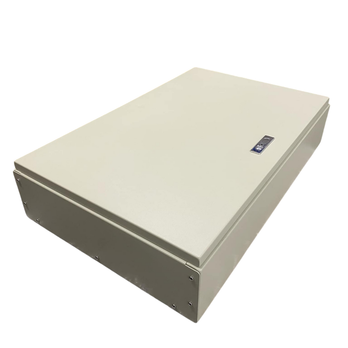 Schneider Panel Board EZC100H 75A 2 Pole electrical enclosure with beige metal casing
