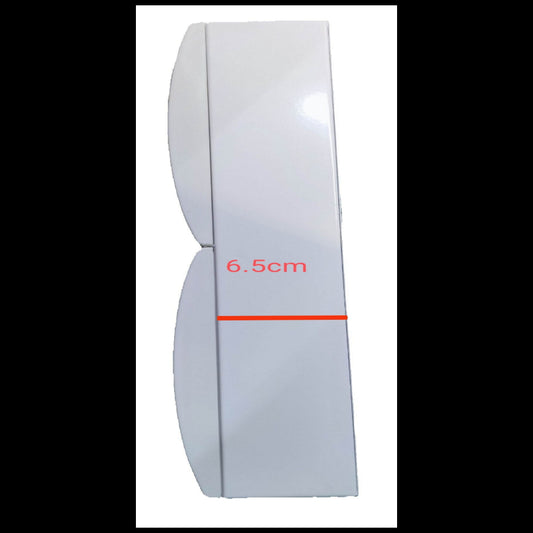 Side view of Panel Box with 15 Bus Bar 2 Pole Royu Breakers showing slim 6.5cm width for electrical circuitry