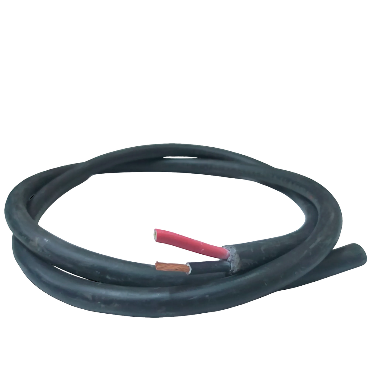 Phelps Dodge royal cord 2 core 5.5mm black electrical wire with exposed copper and red insulated cores