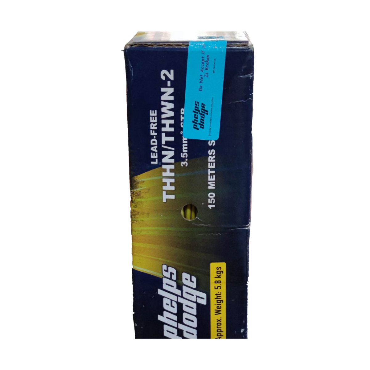 Phelps Dodge box of THHN Stranded Wire AWG 12 Green lead-free 150 meters length