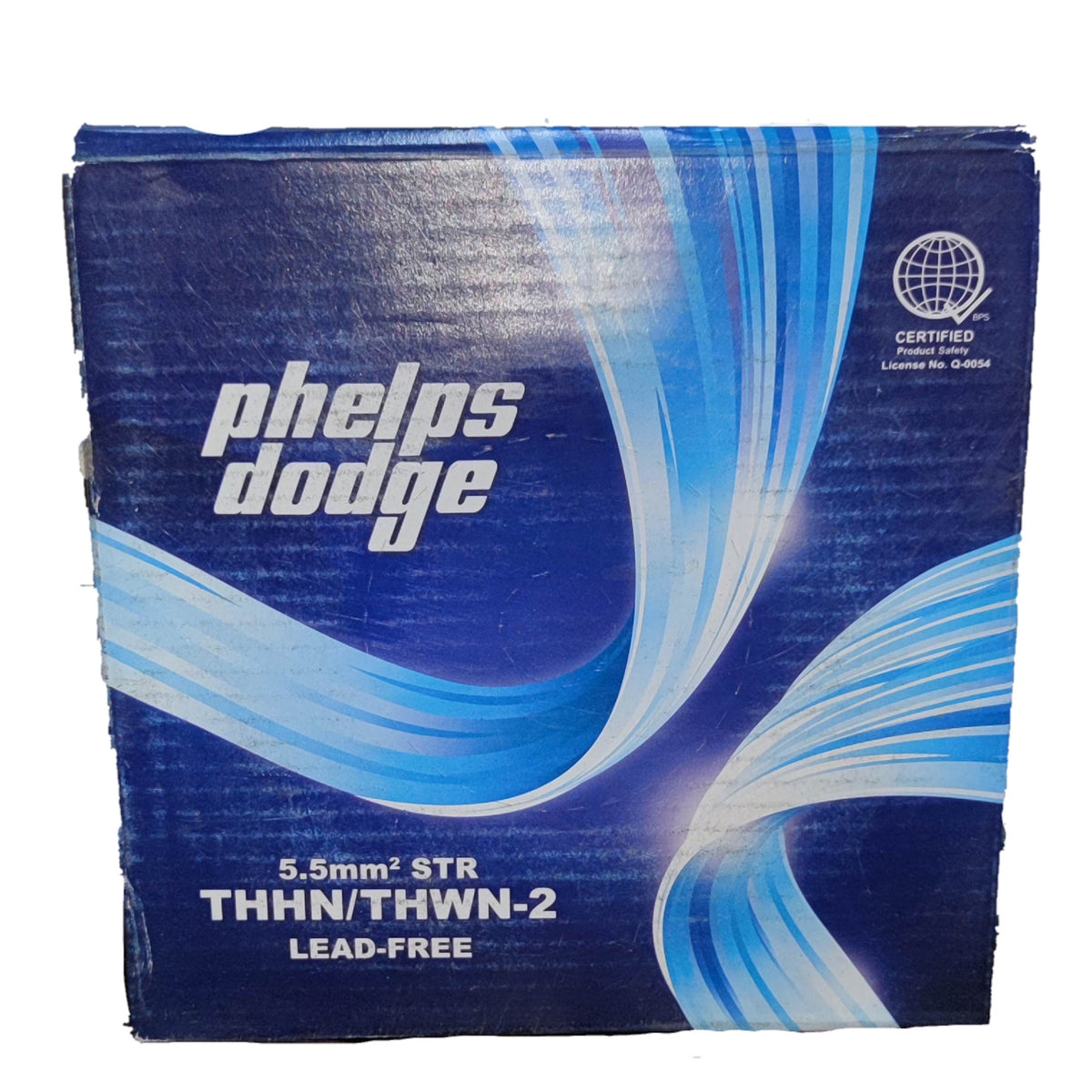 Phelps Dodge box of THWN AWG 10 Stranded Black electrical wire 5.5mm2 THHN THWN-2 lead-free