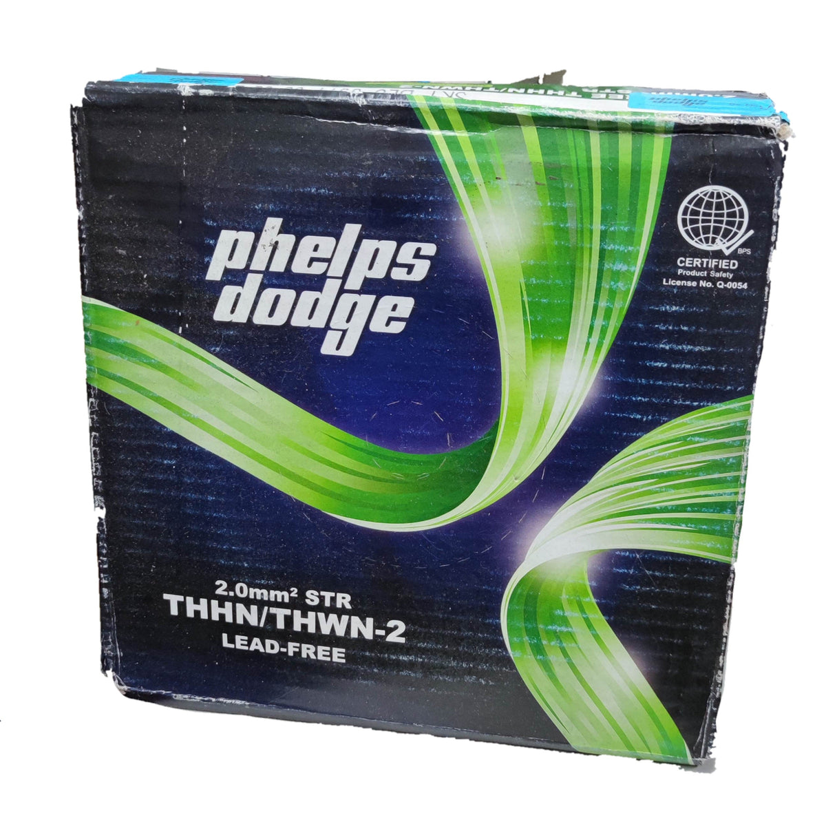 Phelps Dodge THWN AWG 14 Stranded Yellow wire in a lead-free 2.0mm2 STR THHN THWN-2 box