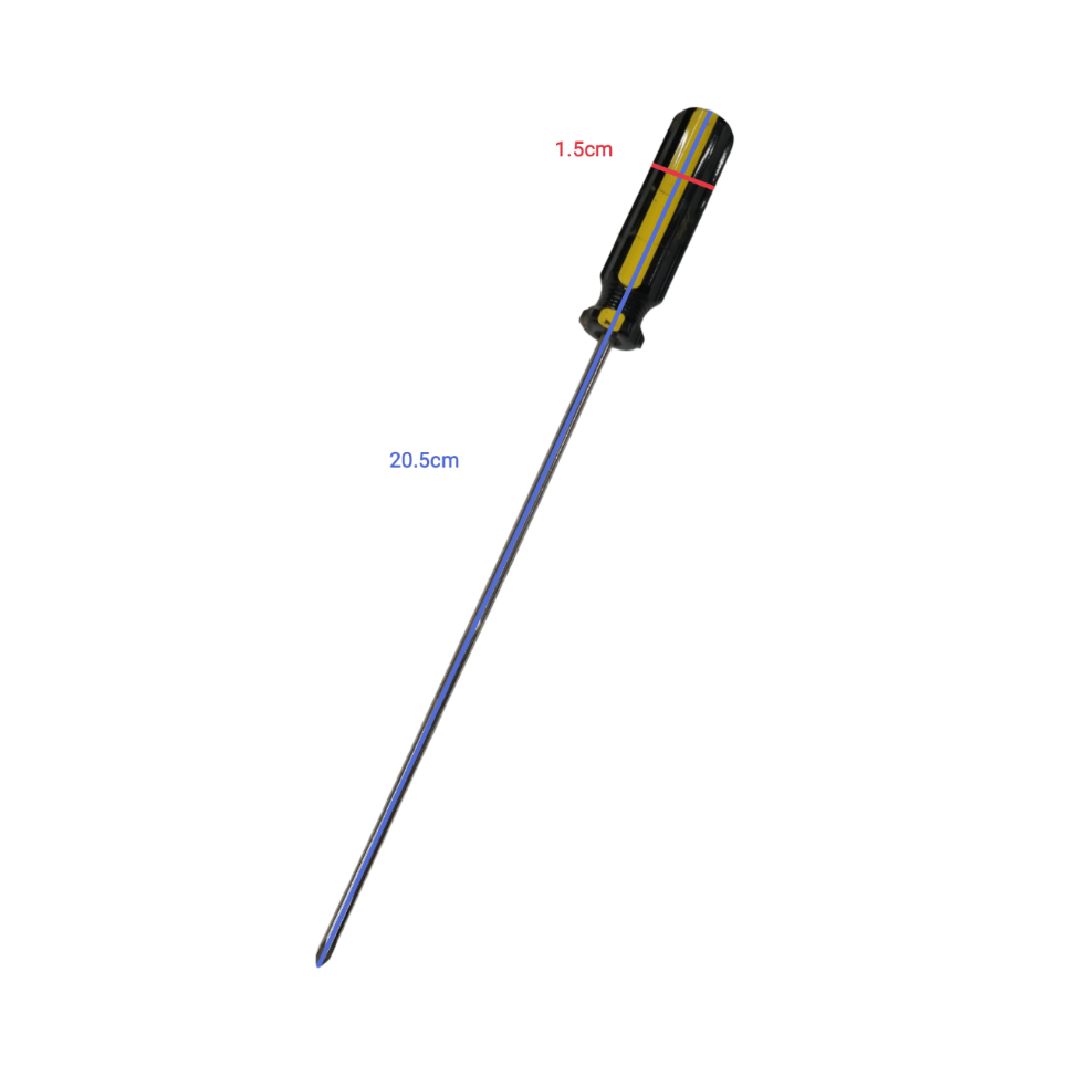 Philip Screw Driver 901 150mm by Rubicon with long metal shaft and ergonomic handle
