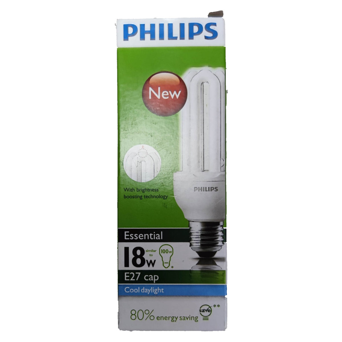 Philips 18W CFL E27 Daylight 6500K 220V Essential 3U