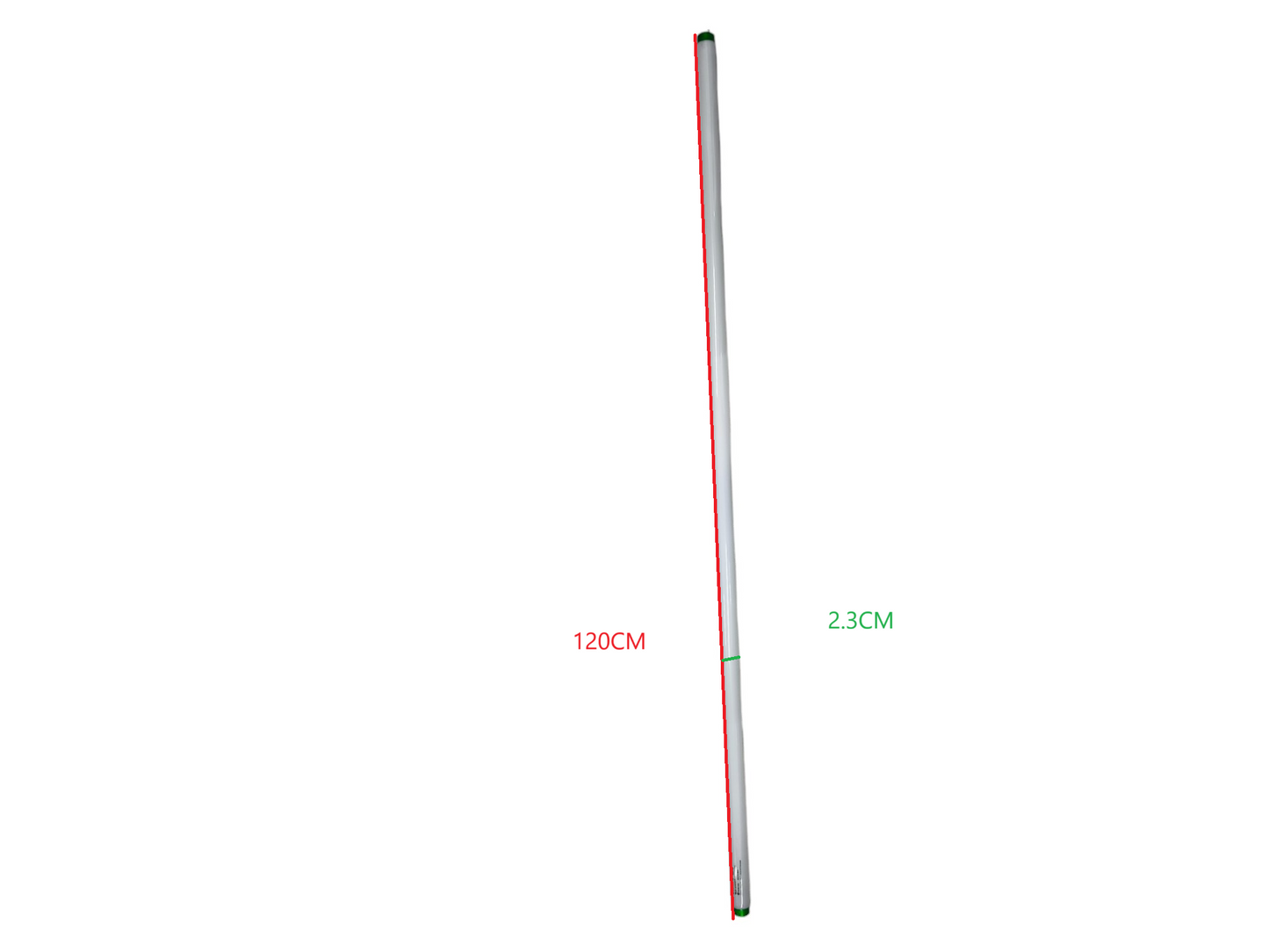 Philips 36W T8 Fluorescent Tube compact fluorescent bulb measuring 120 cm long and 2.3 cm diameter