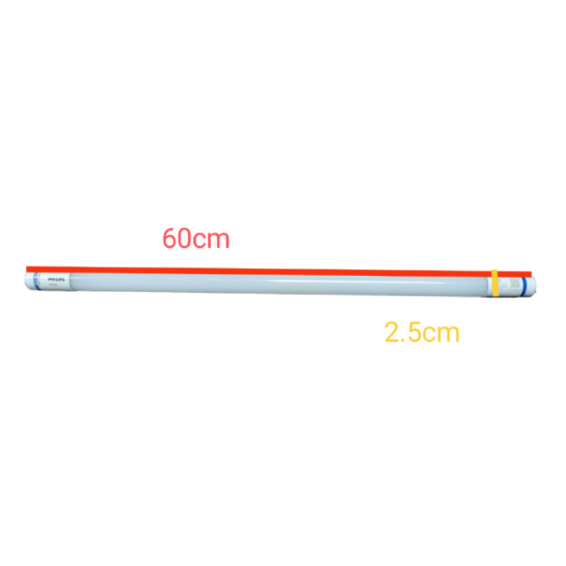 Philips 8W LED tube T8 cool white 60cm length with a compact design for energy-efficient lighting