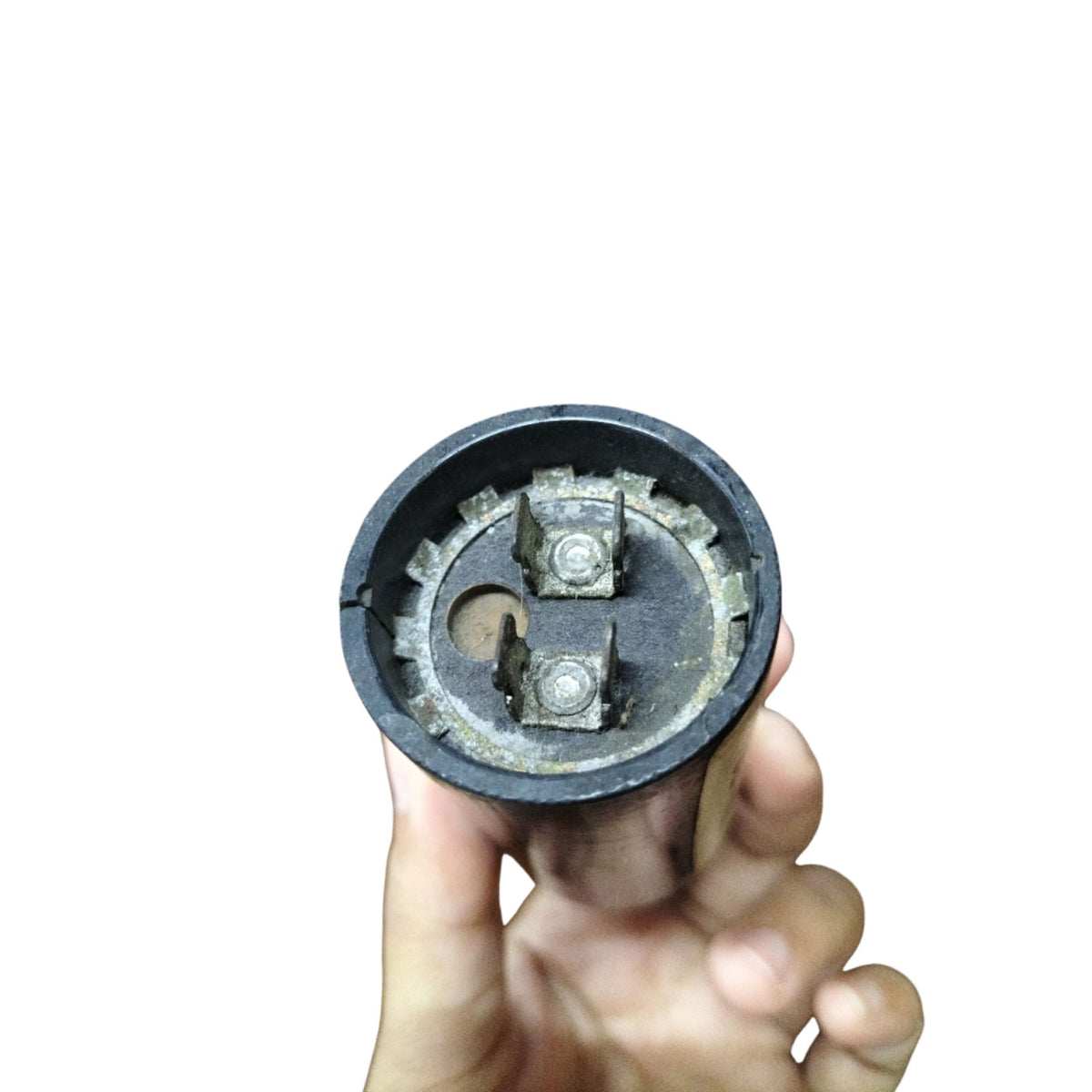 Philips Starting Capacitor 108-130 MFD with two connection terminals for electrical applications