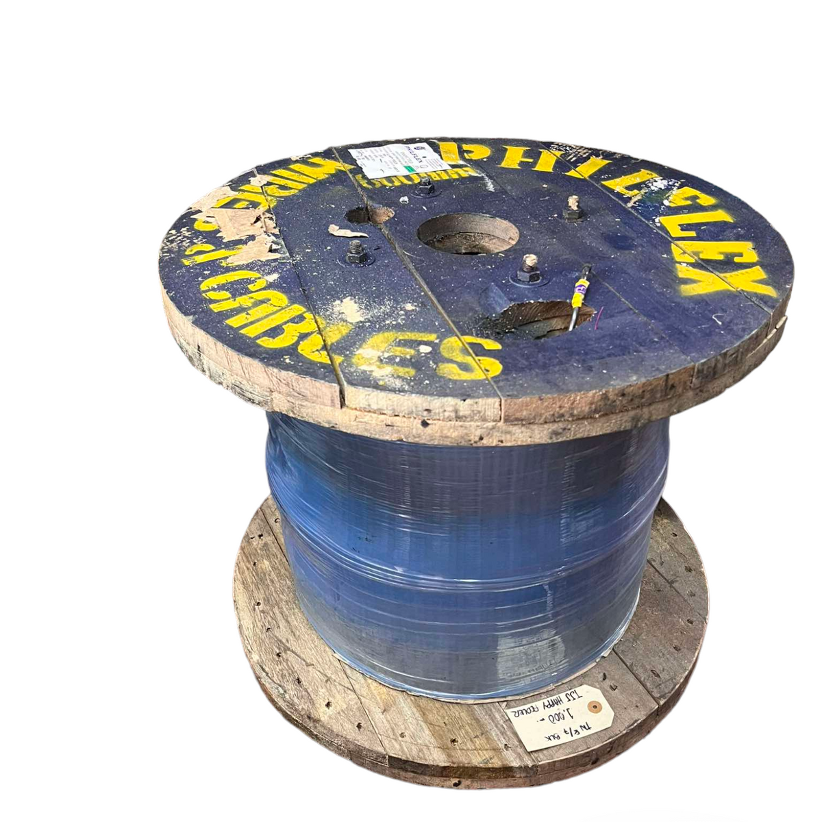 Philflex THHN wire on a wooden spool, ideal for electrical wiring and connections