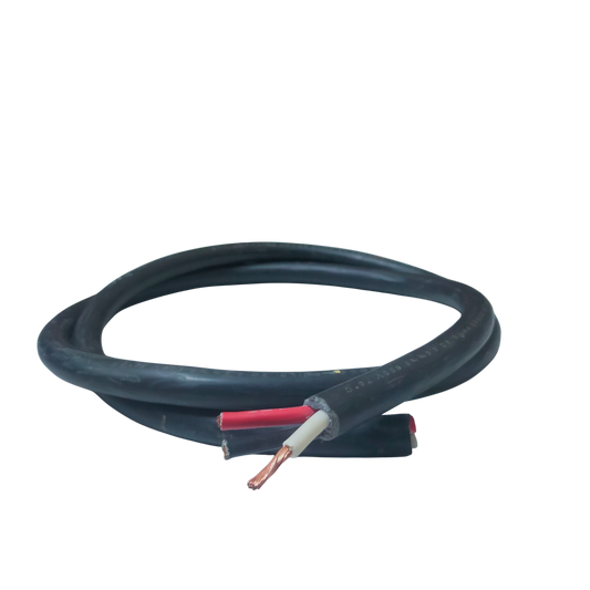 Phelps Dodge 3 core 5.5mm royal cord wire with black insulation and exposed copper conductors