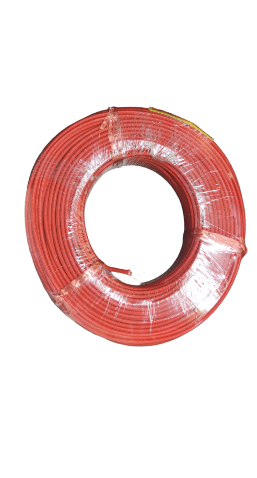 Grippes red Silicon Wire 2.5 mm Fiberglass Cable coil wrapped in plastic packaging