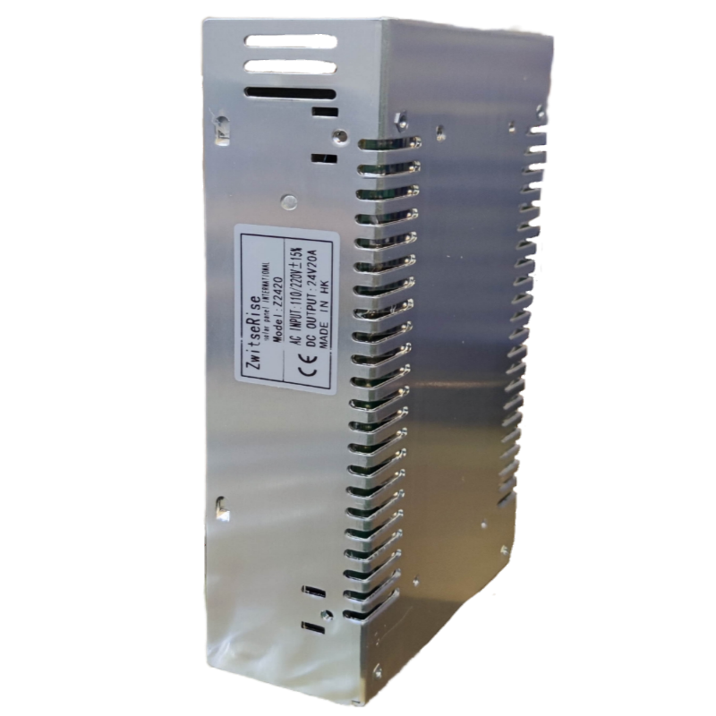 ZwitseRise Power Supply 24V 20A - 220V Input for door chimes and bells with efficient performance