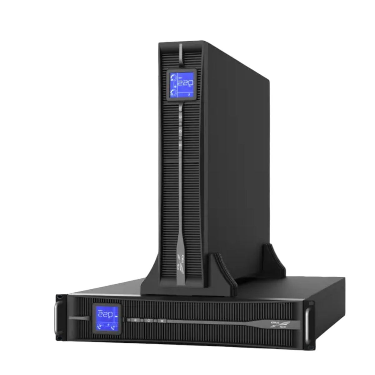KEHUA TECH UPS 6000VA Double Conversation 120-295V black UPS tower and rack with blue LCD display