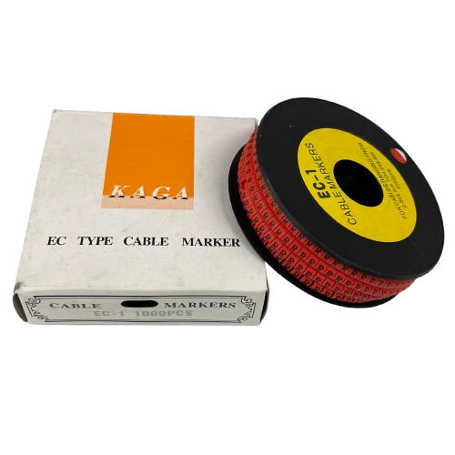 Cable (R) Marker Red 2.6mm to 4.2mm 1000pcs per Roll EC-1