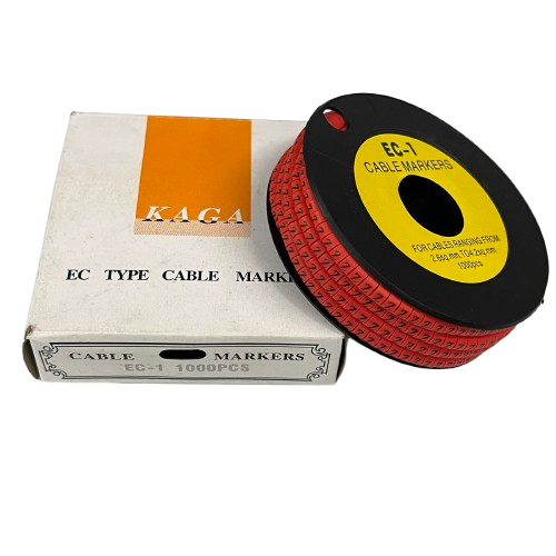 Cable (Z) Marker Red 2.6mm to 4.2mm 1000pcs per Roll EC-1