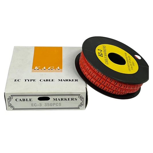 Grippes (1) Cable Marker Red 5.0mm to 7.2mm 350pcs Wire Tagging