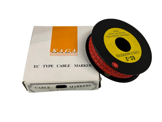 Grippes (U) Cable Marker Red 5.0mm to 7.2mm 350pcs Wire Tagging