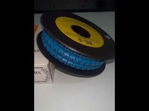 Grippes (A) Cable Marker 5.0mm to 7.2mm (350pcs) Blue EC-3B(A)