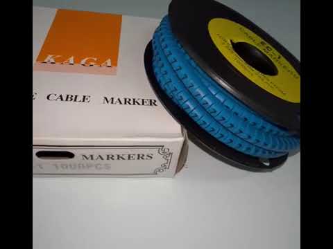 Cable "7" Marker 2.6mm to 4.2mm Blue EC-1B, 1000PCS