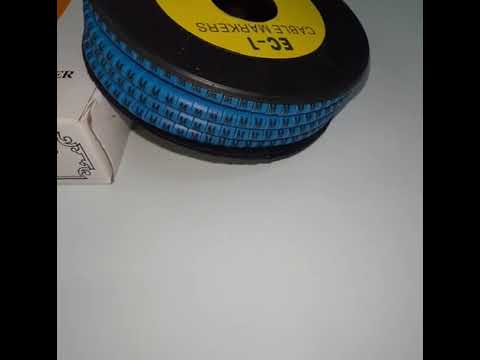 Cable (M) Marker 2.6mm to 4.2mm 1000pcs Blue EC-1B