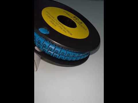 Grippes (Q) Cable Marker 5.0mm to 7.2mm (350pcs) Blue EC-3B(Q)