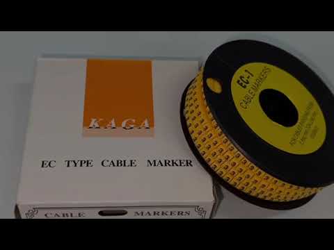 Cable "3" Marker 2.6mm to 4.2mm Yellow EC-1Y, 1000pcs
