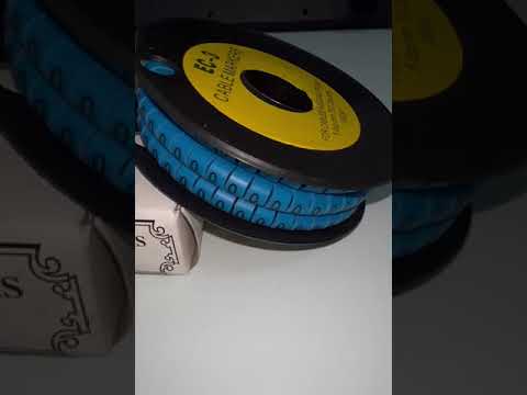 Grippes (O) Cable Marker 5.0mm to 7.2mm (350pcs) Blue EC-3B(O)